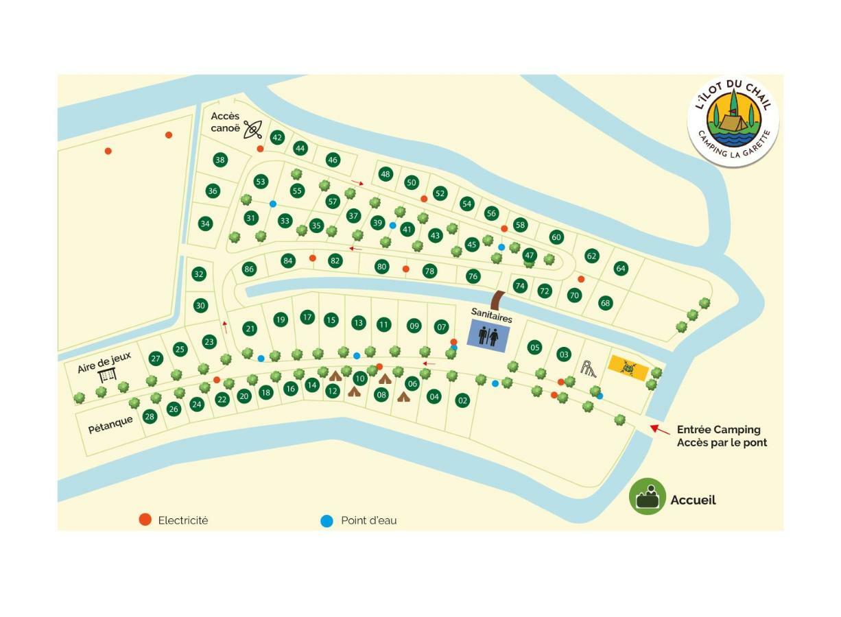 Camping L'Ilot Du Chail Sansais Zewnętrze zdjęcie